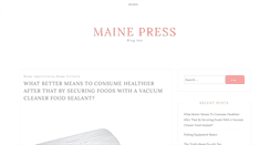 Desktop Screenshot of mainepress.org