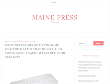 Tablet Screenshot of mainepress.org